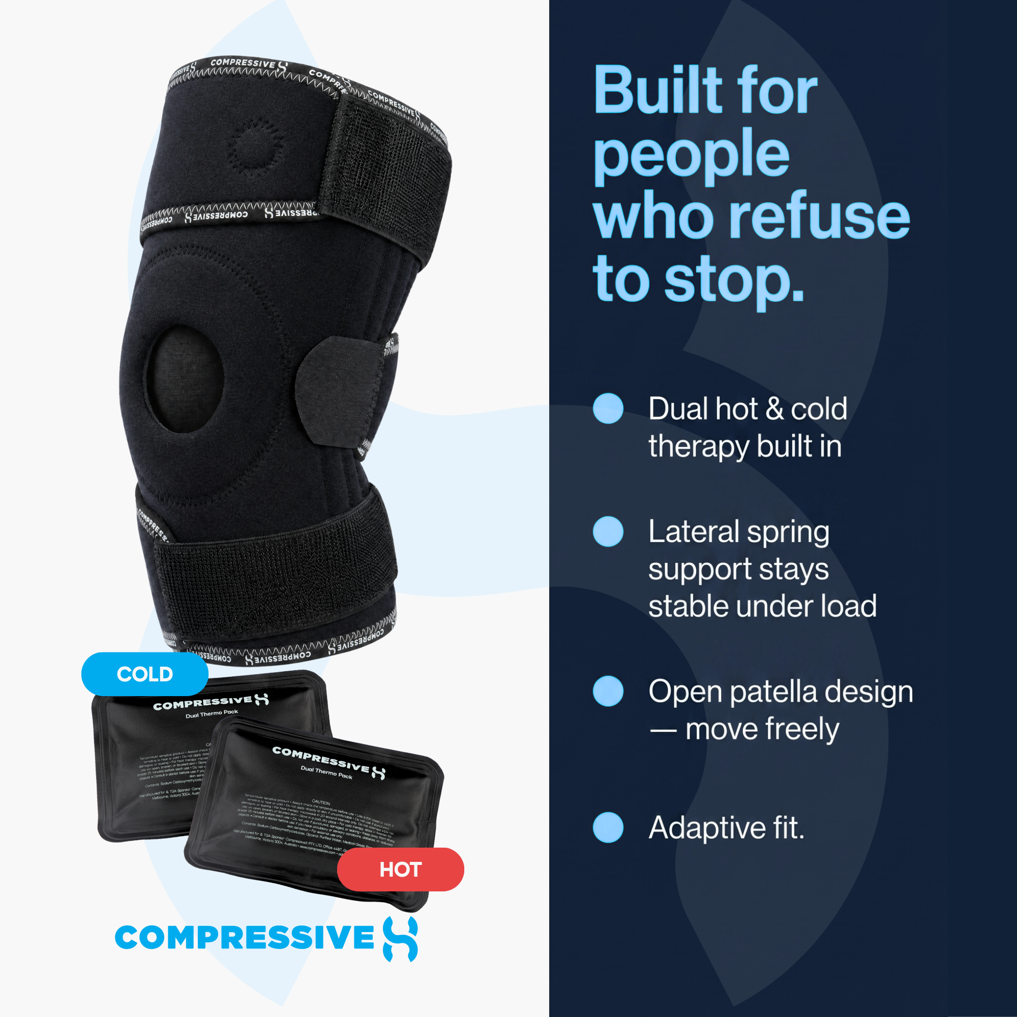 Recovery Knee Brace - Spring Support